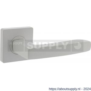 Intersteel Living 1712 deurkruk Minos op vierkant rozet 55x55x10 mm met nokken wit - Y26009234 - afbeelding 1