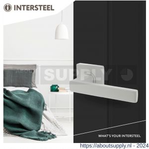 Intersteel Living 1713 deurkruk Hera op vierkant rozet 55x55x10 mm met nokken wit - Y26009237 - afbeelding 3