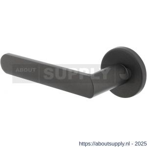 Intersteel 0464 gatdeel deurkruk links Sora met geveerde kunststof rozet met nokken diameter 50x7 mm grijs - Y26010343 - afbeelding 1