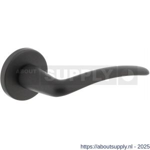 Intersteel 0466 gatdeel deurkruk rechts Zaia met geveerde kunststof rozet met nokken diameter 50x7 mm grijs - Y26010346 - afbeelding 1