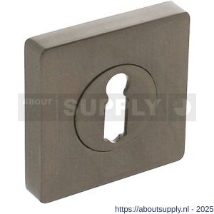 Intersteel Living 3185 sleutelplaatje verdekt met nokken vierkant 55x55x10 mm zamak antraciet-grijs - Y26010008 - afbeelding 1