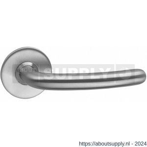 Intersteel Living 0568 deurkruk Sabel-slank diameter 16 mm op rozet plat zonder veer RVS - Y26000460 - afbeelding 1