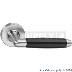 Intersteel Living 0640 deurkruk Combinatie op rozet met ring met veer RVS-zwart - Y26007346 - afbeelding 1