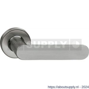 Intersteel Living 0643 gatdeel deurkruk Massief strak-elegant op rozet met ring met veer RVS - Y26000777 - afbeelding 1