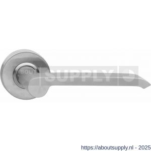 Intersteel Living 0657 deurkruk Emma op rozet met ring met veer RVS - Y26000517 - afbeelding 1