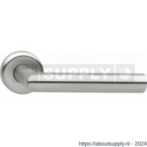 Intersteel Exclusives 0706 gatdeel deurkruk links Sensation met NG rozet RVS - Y26005349 - afbeelding 1