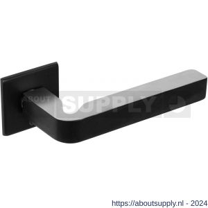 Intersteel Exclusives 0721 deurkruk Moors nummer 3 met vierkante rozet 50x50x5 mm geveerd RVS-zwart - Y26008425 - afbeelding 1