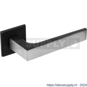 Intersteel Exclusives 0723 deurkruk Moors nummer 1 met vierkante rozet 50x50x5 mm geveerd RVS-zwart - Y26008427 - afbeelding 1
