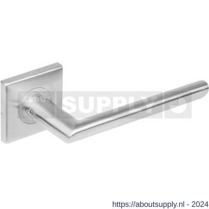 Intersteel Essentials 1243 deurkruk ovaal Hoek 90 graden op rozet vierkant dubbel geveerd RVS - Y26000608 - afbeelding 1