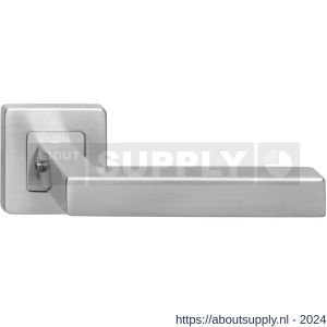 Intersteel Living 1249 gatdeel deurkruk Vierkant op rozet vierkant dubbel geveerd RVS - Y26000617 - afbeelding 1