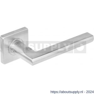 Intersteel Essentials 1252 deurkruk Hoek 90 graden plat op rozet vierkant dubbel geveerd RVS - Y26005557 - afbeelding 1