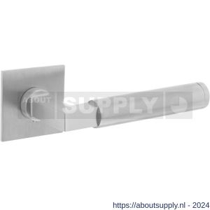 Intersteel Essentials 1849 deurkruk Baustil vastdraaibaar geveerd op vierkante magneet rozet RVS - Y26007495 - afbeelding 1
