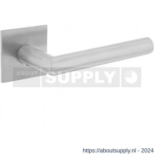 Intersteel Essentials 1850 deurkruk Hoek 90 graden vastdraaibaar geveerd op vierkante magneet rozet RVS - Y26007497 - afbeelding 1