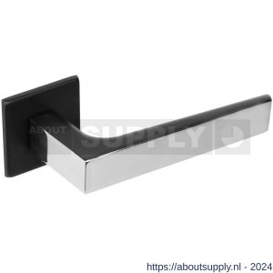Intersteel Exclusives 0723 deurkruk Moors nummer 1 met vierkante rozet 50x50x5 mm geveerd RVS gepolijst-zwart - Y26008816 - afbeelding 1