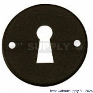 Intersteel Living 3627 sleutelplaatje diameter 49x2 mm smeedijzer zwart - Y26007607 - afbeelding 1
