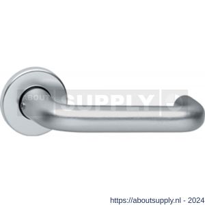 Intersteel 0077 deurkruk Rond en rozet met nok aluminium F1 - Y26001629 - afbeelding 1