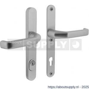Intersteel Living 3799 SKG3 smalschilden geveerd kruk-kruk verkropt profielcilindergat 92 mm met kerntrek beveiliging aluminium F1 - Y26008851 - afbeelding 1