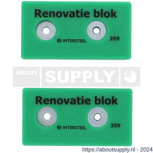 Intersteel 4631 renovatie blok set voor freesmalset scharnieren - Y26010498 - afbeelding 1