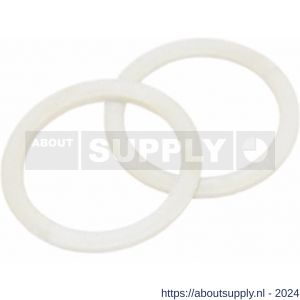 Intersteel 9971 nylon ring 18 mm plat wit - Y26007488 - afbeelding 1