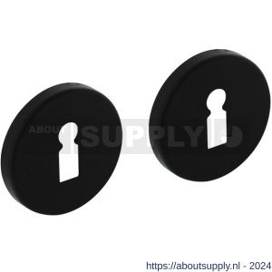 Intersteel Living 3092 sleutelplaatje diameter 50x7 mm met 7 mm nokken aluminium-zwart - Y26010529 - afbeelding 1