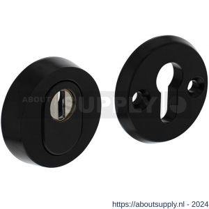 Intersteel Living 3750 SKG3 PC-veiligheids rozet diameter 60 mm met UTB kerntrek beveiliging aluminium-zwart - Y26010535 - afbeelding 1