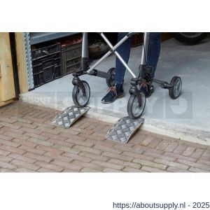 SecuCare portable drempelhulp aluminium breedte 15 cm hoogte 0-10 cm 150 kg set 2 stuks - Y50750239 - afbeelding 2