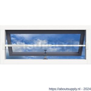 SecuBar Single bovenlicht-klapraam barrière-stang staal 100-180 cm RAL 9010 wit - Y50750122 - afbeelding 3