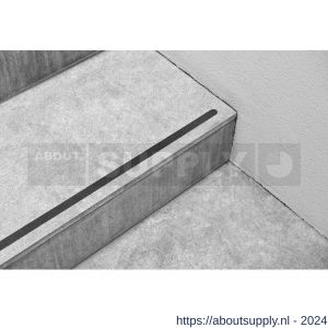 SecuCare antislip sticker langwerpig 19x600 mm binnen en buiten trap 15 treden set 15 stuks zwart - Y50750276 - afbeelding 3