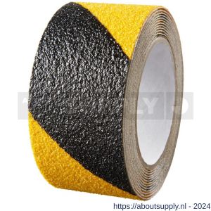 SecuCare antislip sticker op rol 50x3000 mm Heavy Duty binnen en buiten zwart-geel - Y50750279 - afbeelding 1