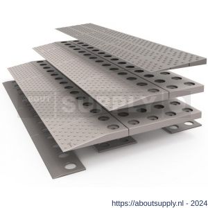 SecuCare modulaire drempelhulp set 3 84x6x45 cm met montage materiaal - Y50750255 - afbeelding 2