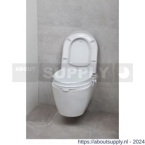 SecuCare toiletverhoger met klep 10 cm hoog maximaal klep verwijderbaar 225 kg - Y50750291 - afbeelding 2