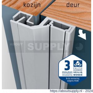 SecuStrip Style achterdeur buitendraaiend terugligging 3-5 mm L 2150 mm blank geanodiseerd - Y50750083 - afbeelding 2