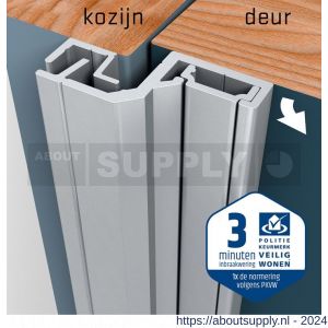 SecuStrip Style achterdeur buitendraaiend terugligging 6-8 mm L 2150 mm blank geanodiseerd - Y50750084 - afbeelding 2