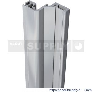 SecuStrip Style achterdeur buitendraaiend terugligging 18-20 mm L 2150 mm blank geanodiseerd - Y50750085 - afbeelding 1