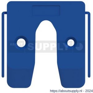 GB 34504 uitvulplaatje blauw met stelpootjes 4 mm 50x50 mm kunststof in bundel - S18000896 - afbeelding 1