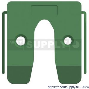 GB 34510 uitvulplaatje groen met stelpootjes 10 mm 50x50 mm kunststof in bundel - S18000899 - afbeelding 1