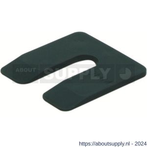 GB 34603 uitvulplaatje zwart 3 mm 50x50 mm kunststof in zakverpakking - S18002585 - afbeelding 1