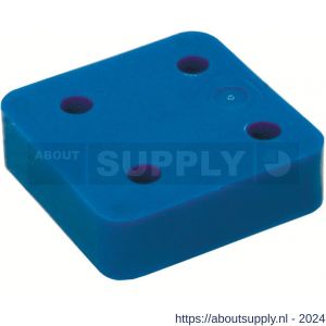 GB 34720 drukplaat zonder sleuf blauw 20 mm 70x70 mm kunststof in zakverpakking - S18000865 - afbeelding 1