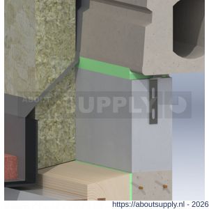 GB 21270 plafondveeranker 110x115 mm 20x2 mm sendzimir verzinkt - S18000814 - afbeelding 2