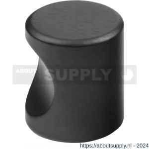 Hermeta 3732 cilinder meubelknop 25x26 mm M4 zwart EAN sticker - S20101392 - afbeelding 1