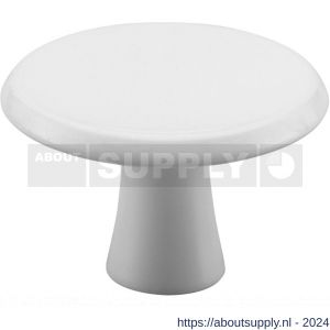 Hermeta 3751 meubelknop rond 30 mm met bout M4 wit EAN sticker - S20101061 - afbeelding 1