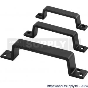 Hermeta 4201 hand- en meubelgreep 110 mm opschroevend mat zwart EAN sticker - S20101711 - afbeelding 3