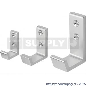 Hermeta 0555 jas- en handdoekhaak naturel - S20101853 - afbeelding 3