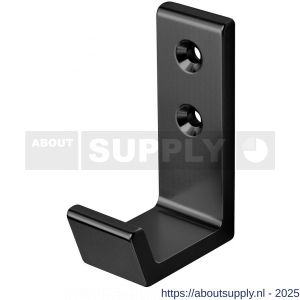 Hermeta 0115 garderobe jashaak enkel mat zwart - S20101415 - afbeelding 1