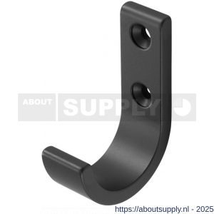Hermeta 0129 garderobe jashaak enkel mat zwart - S20101423 - afbeelding 2