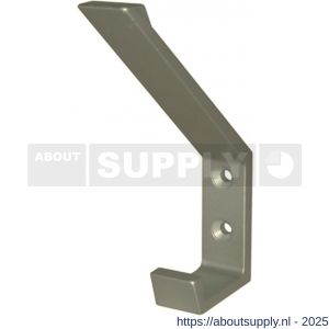 Hermeta 0138 garderobe hoed- en jashaak enkel nieuw zilver EAN sticker - S20100754 - afbeelding 1