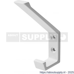 Hermeta 0138 garderobe hoed- en jashaak enkel wit - S20100747 - afbeelding 1