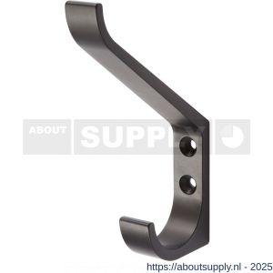 Hermeta 0148 garderobe hoed- en jashaak enkel mat zwart - S20101502 - afbeelding 1