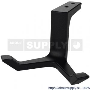 Hermeta 0200 jashaak dubbel plafondbevestiging zwart - S20101533 - afbeelding 1
