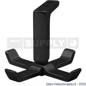 Hermeta 0201 jashaak draaibaar plafondbevestiging mat zwart - S20102033 - afbeelding 1